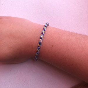 Moon mist Kumihimo friendship bracelet